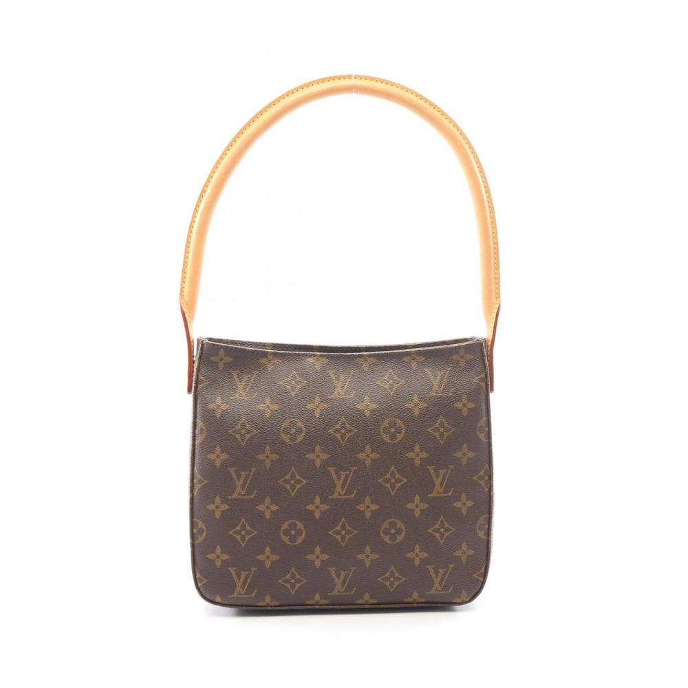 LOUIS VUITTON Brown Monogram Leather Looping MM Shoulder Bag